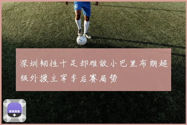 深圳韧性十足却难敌小巴里布朗超级外援主宰季后赛局势
